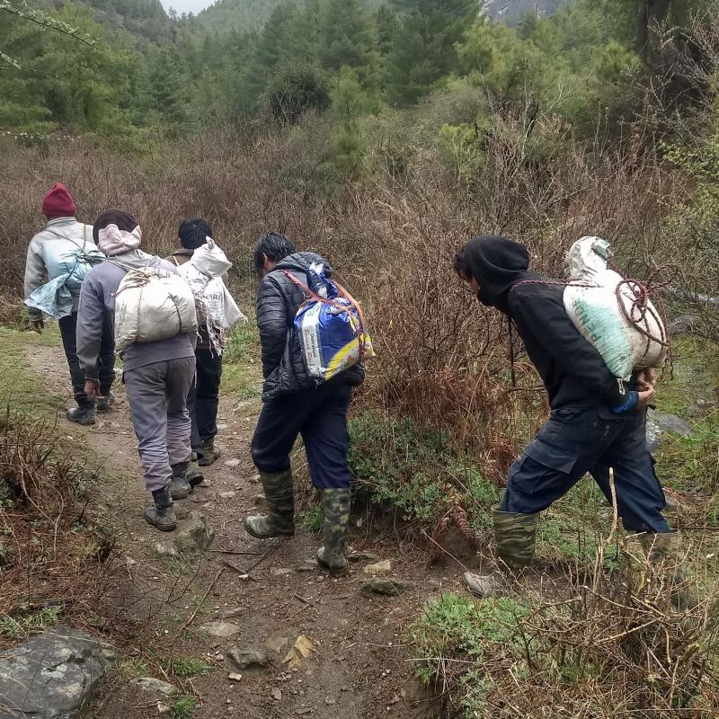 Building house for monk