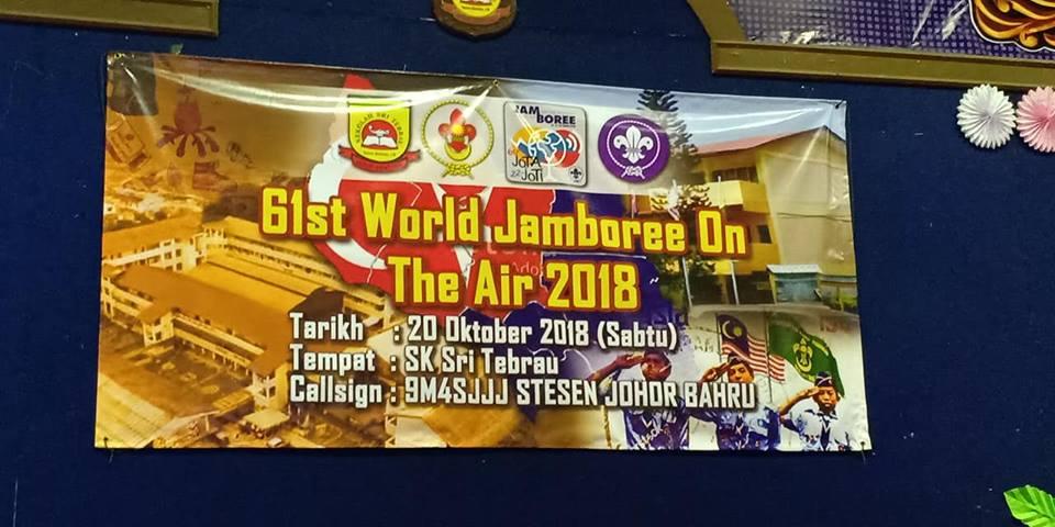 9M4SJJJ JOHOR BAHRU 61ST JAMBOREE ON THE AIR 2018 SK SRI TEBRAU