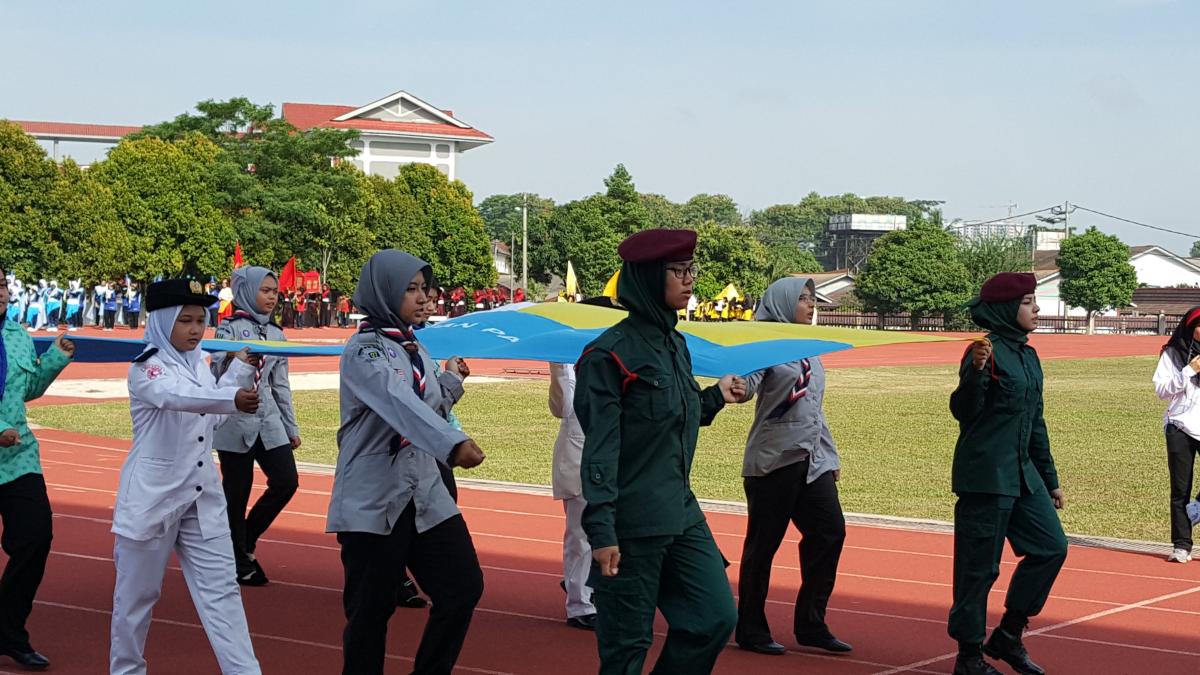 Pengakap bertugas di Kejohanan Olahraga Tahunan