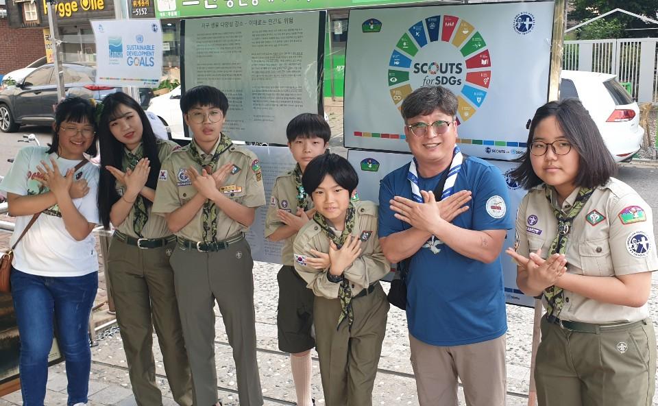 환경오염에서 지구를 구하자.