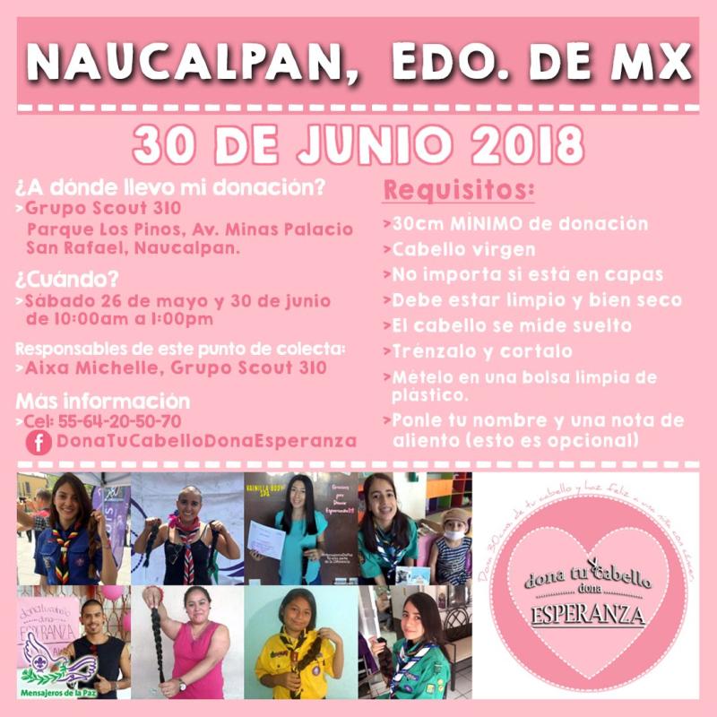 Dona tu cabello,dona esperanza Naucalpan 2018