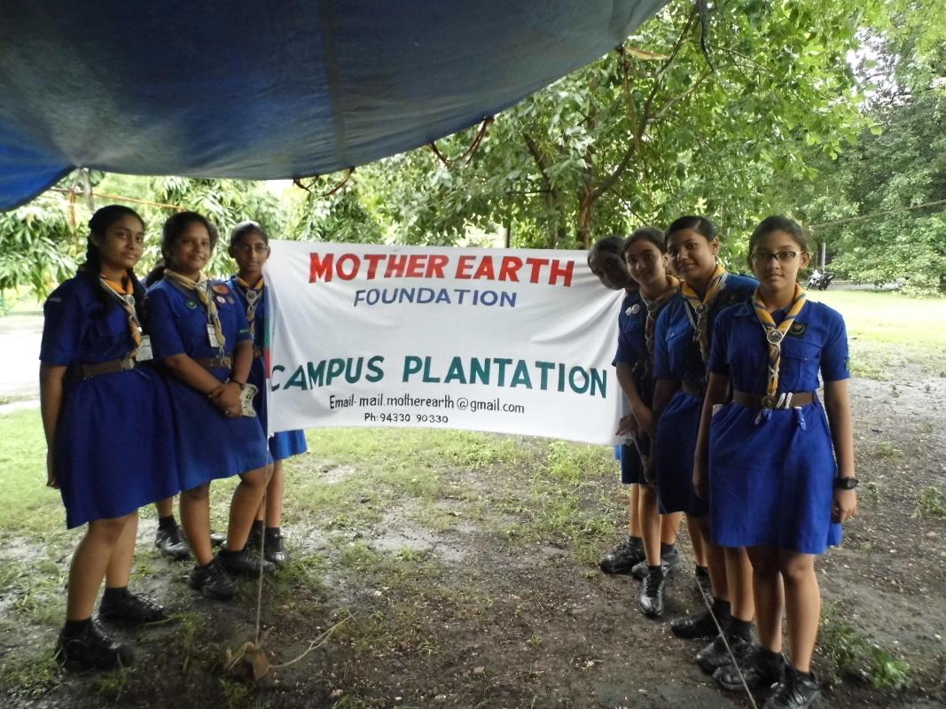 Ballygunge Shiksha Sadan girls at Van Mahotsav 