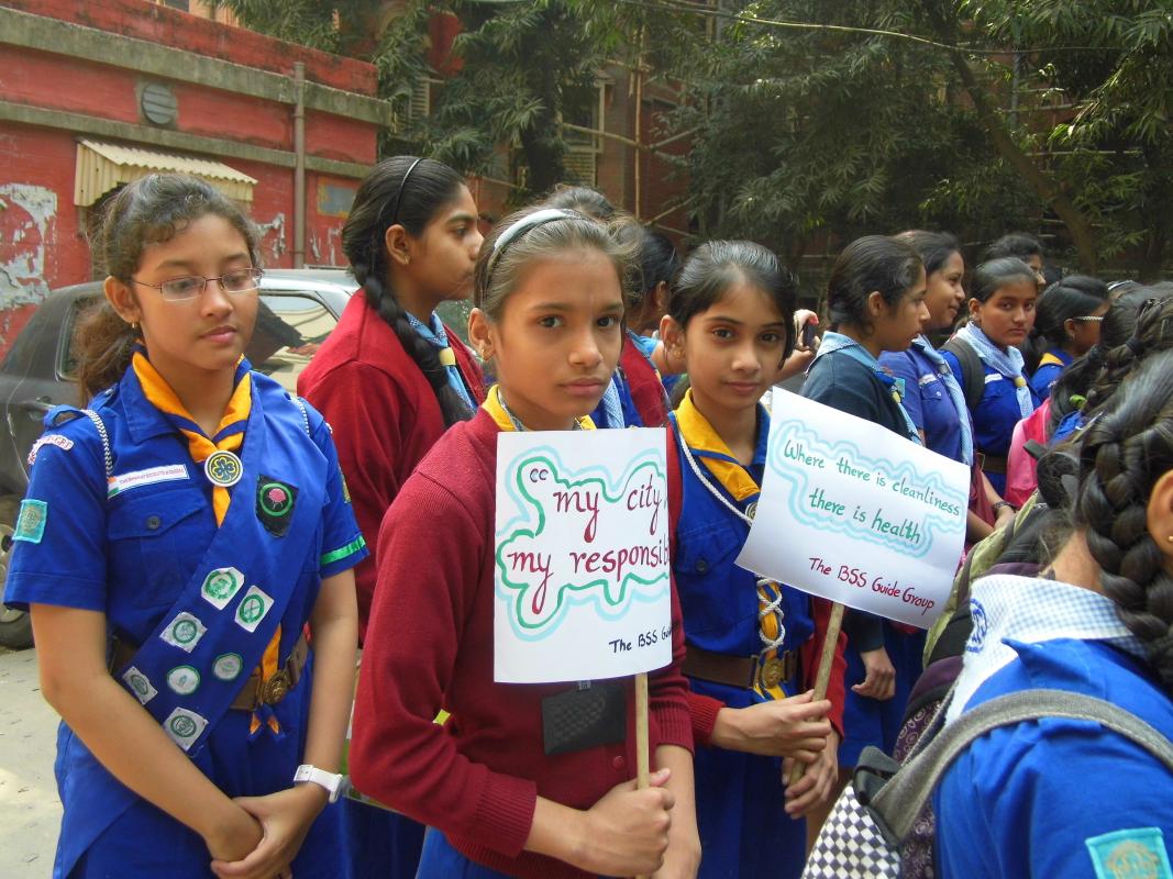 Cleaning drive at Calcutta Medical College, Kolkata, West Bengal