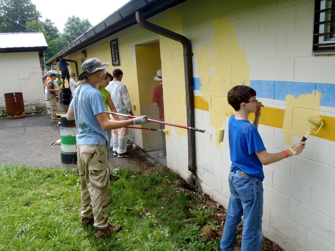 Painting Community Center Fieldhouse