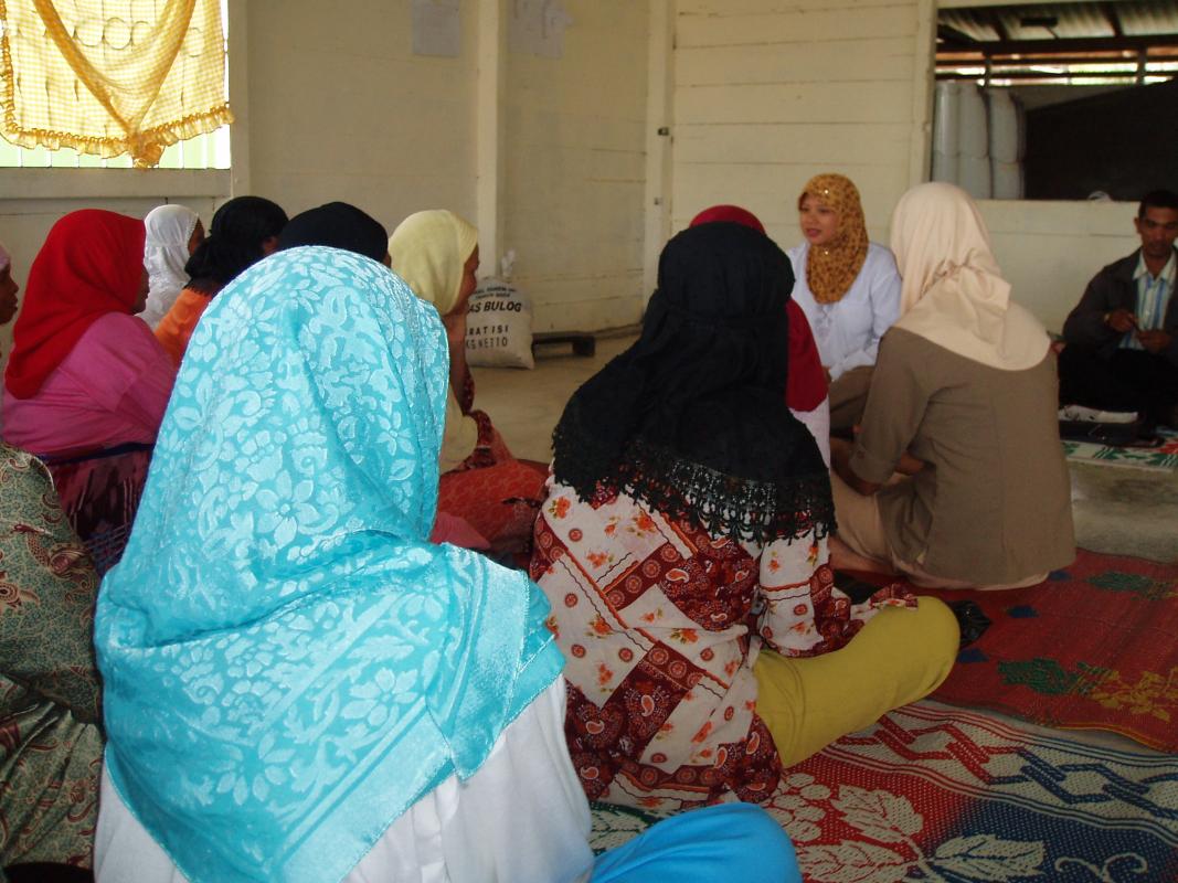 Pendampingan Perempuan Korban Tsunami Aceh