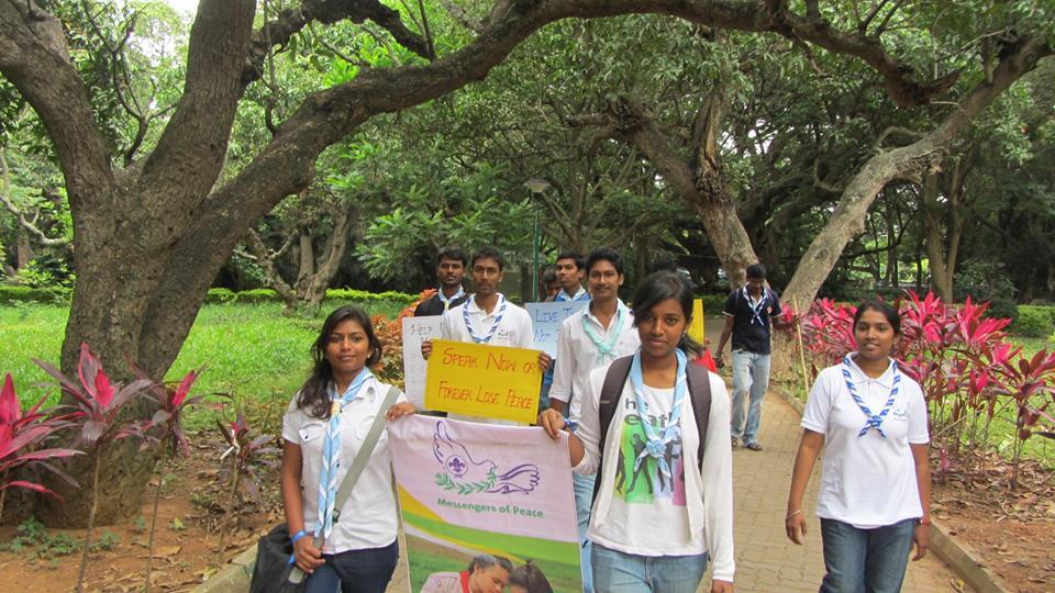 Peace March on the event of International Peace Day 2014
