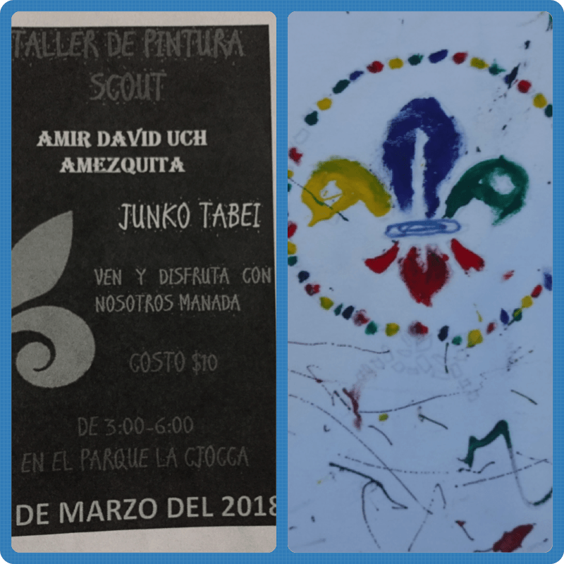 TALLER DE PINTURA PARA NIÑOS SCOUTS.