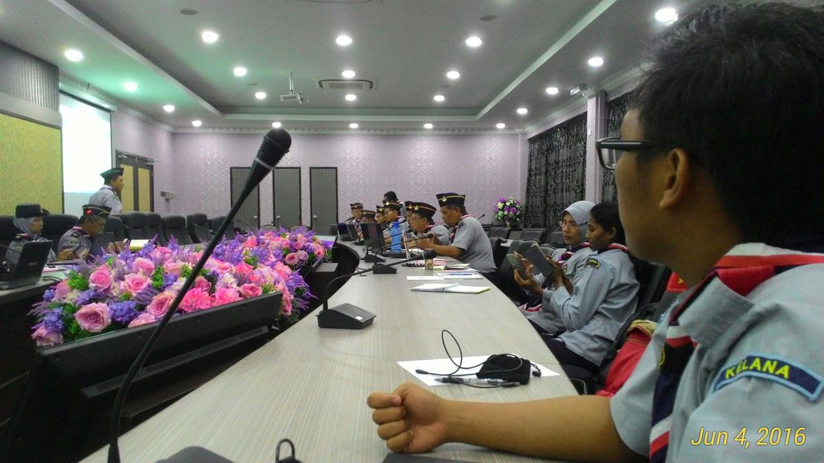 Persiapan mesyuarat dan Mesyuarat Agung Sekretariat Pengakap Kelana Daerah Kuala Selangor