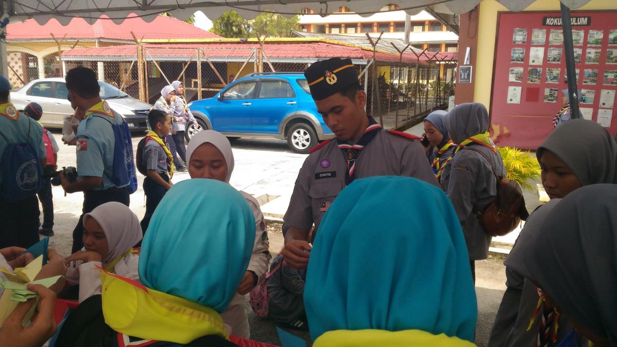 Penjaga Pameran di Southern International Scout Fiesta