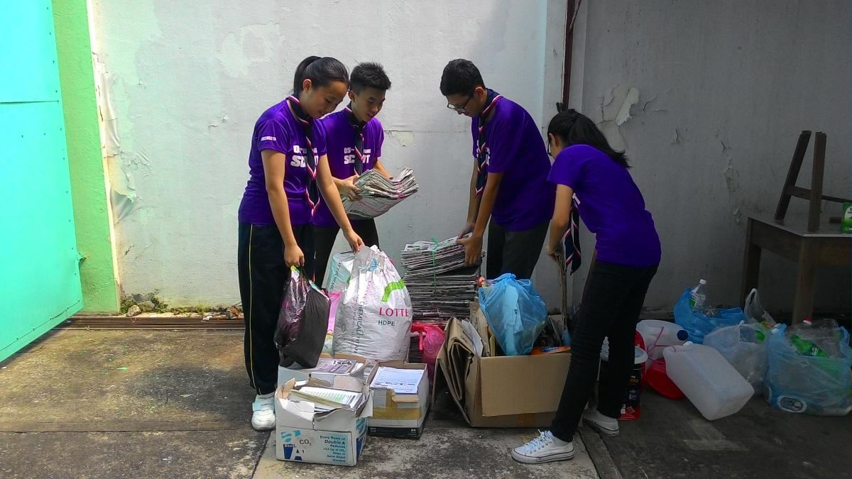 05th Kuching City Scout Group Recyling project