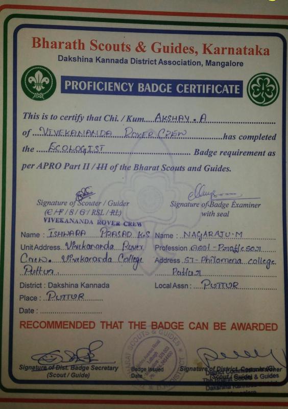ecologist badge