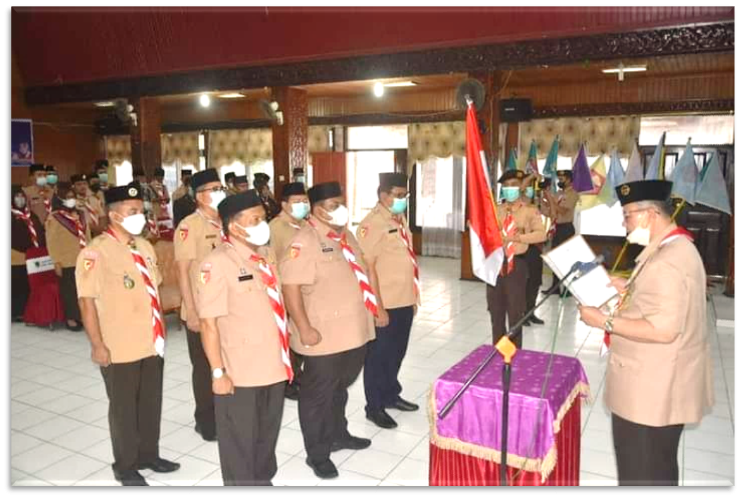 Pengurus Kwarcab 0305 Padang Pariaman Dilantik, Membentuk Generasi Muda Bermental Tangguh