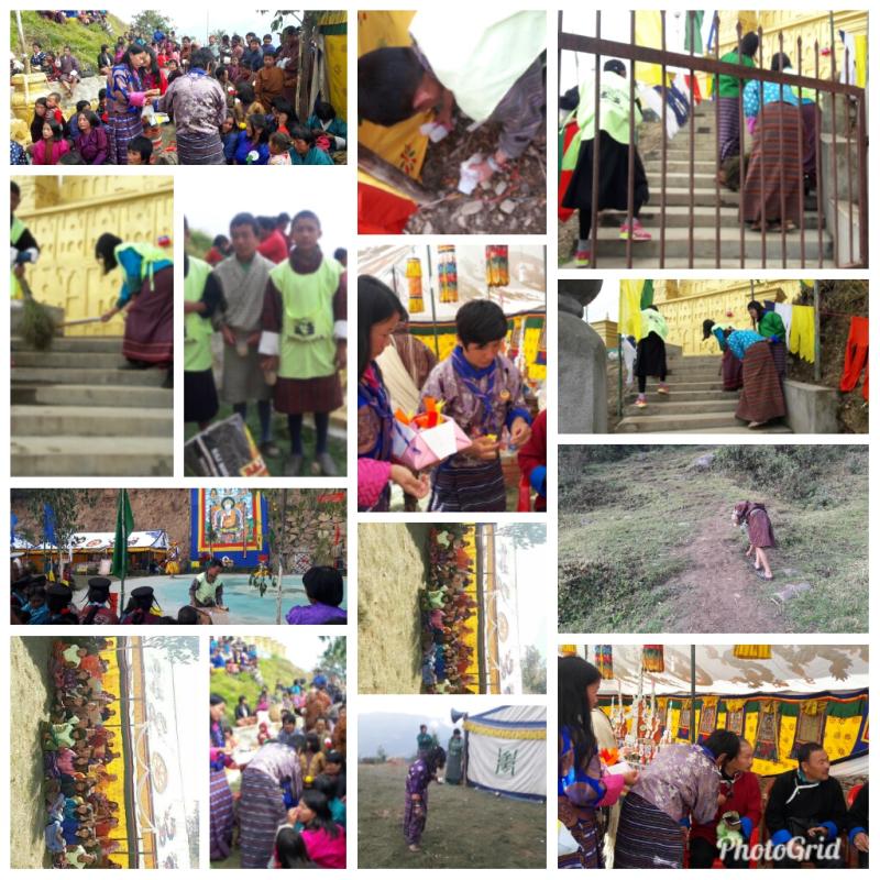 Rendering waste management service during local festival 