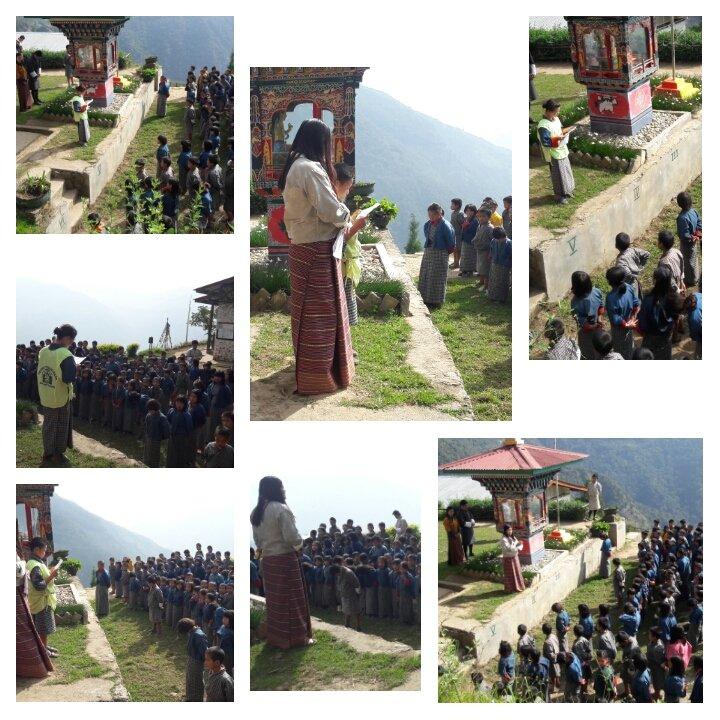  awareness on international day of girlchild and woman and child help line.