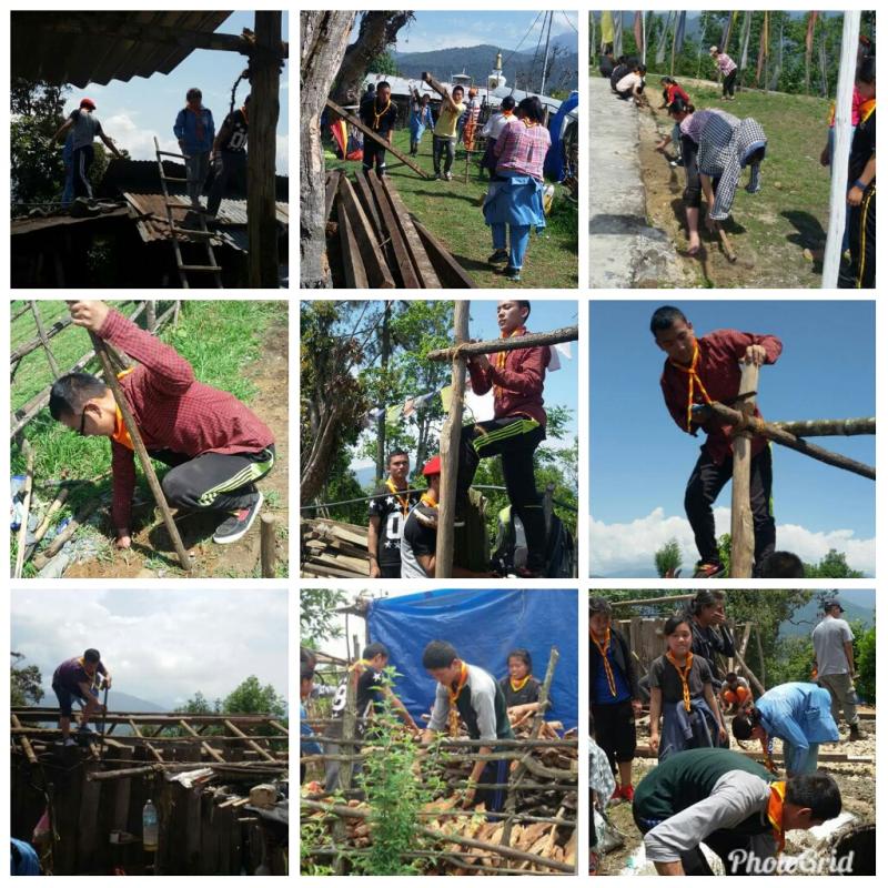 Reconstruction of shelter for senior citizens of our country.