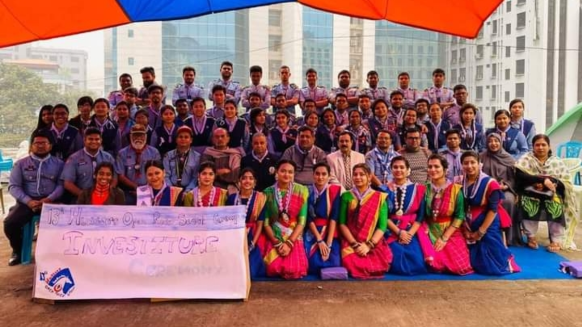 Investiture Ceremony of 13th Hussars Open Rover Scout Group