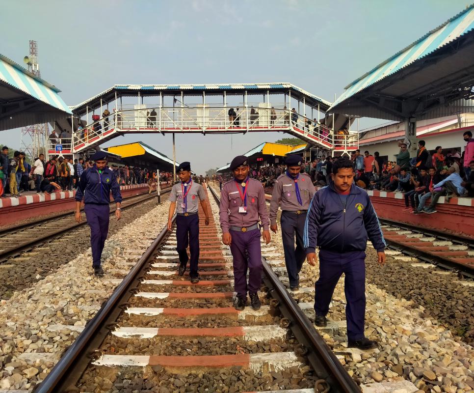 Volunteer Service at Kokrajhar Railway Station egarding to Prime minister programme
