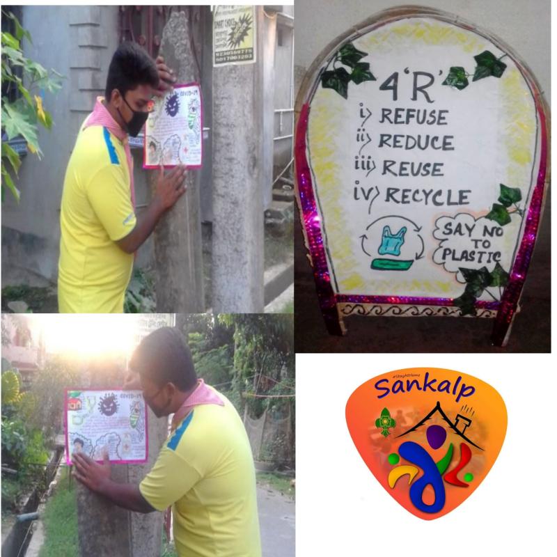 SANKALP - Scout creating awareness about COVID-19