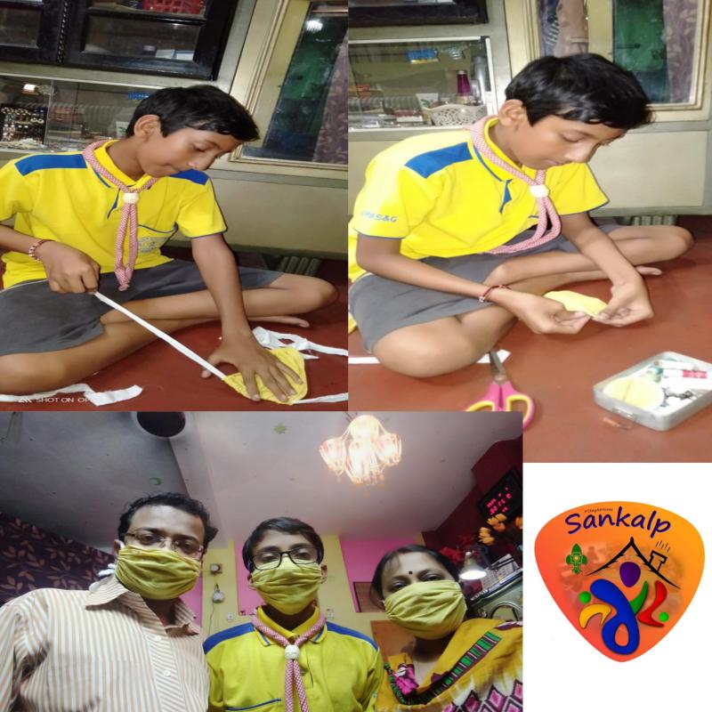 SANKALP - Hand made Masks to fight with COVID-19