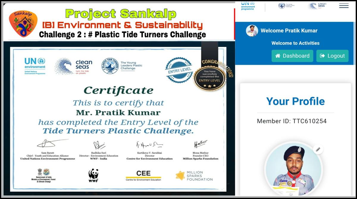 Project Sankalp, Group [B] Environment and Sustainablity, Challenge 2 - #Plastic Tide Turners Challenge