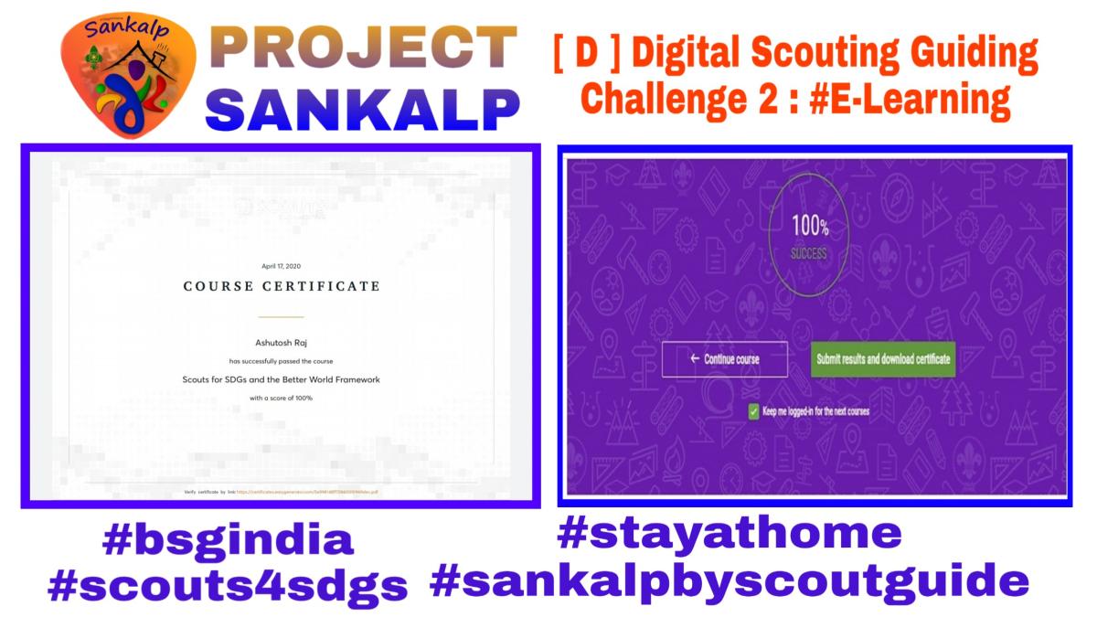 SANKALP PROJECT⚜️
Group D : Digital Scouting Guiding
Challenge 2 : #E-Learning
