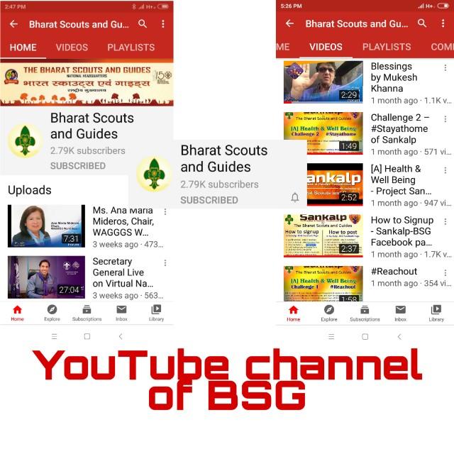 #Youtube channel of BSG.   Sankalp to create a better tomorrow