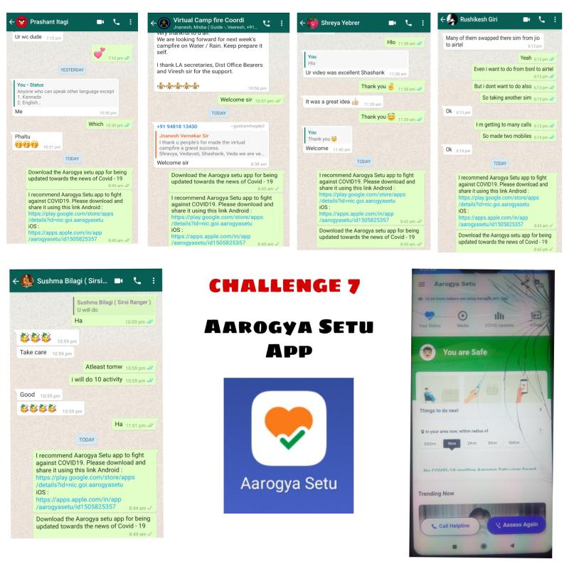 Udaan Project || Challenge 7 || Aarogya Setu