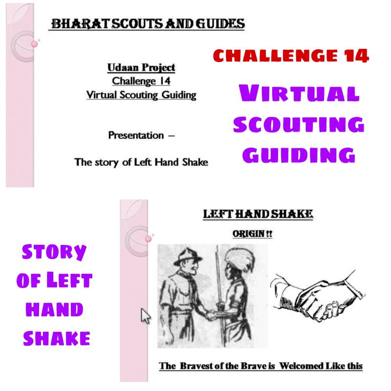 Project Udaan || Challenge 14 || Virtual Scouting Guiding 