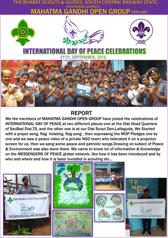 INTERNATIONAL DAY OF PEACE 2016