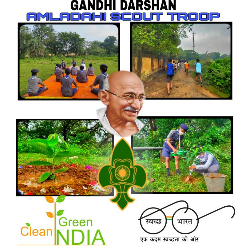 #"GANDHI DARSHAN" AN IDEALOGY OF MAHATAMA GANDHI #To Commemorate 150th Birth Anniversary of Mahatma Gandhi , The Bharat scouts and guides  has organised multifaceted Programme Throughout the year at different levels .
