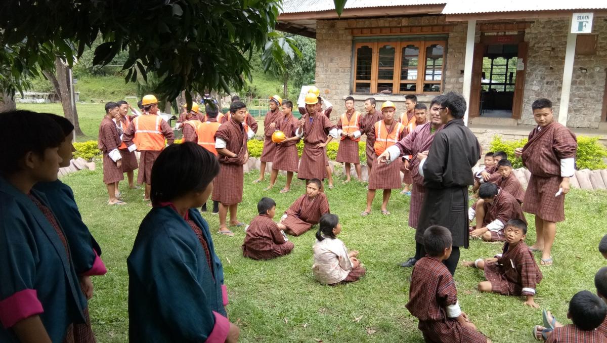 Earthquake Mock drill at the School, YCS