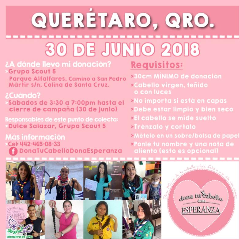 Dona tu Cabello, Dona Esperanza (Replica Queretaro 2018)