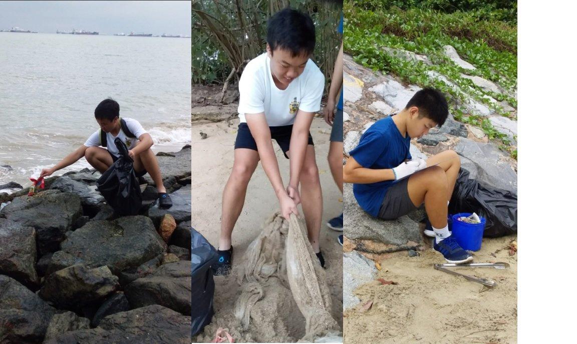 Cleaning up marine litter from Singapore shores