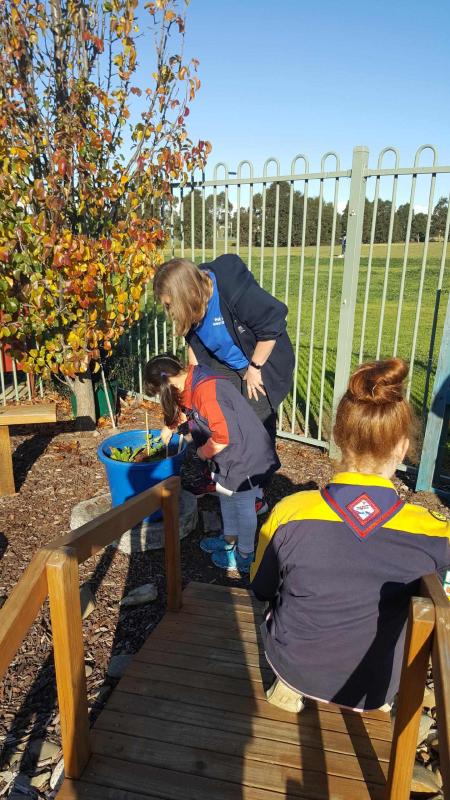 1st Point Cook Joey Scout Mob – Help other People: Jamieson Way Playgroup Gardens