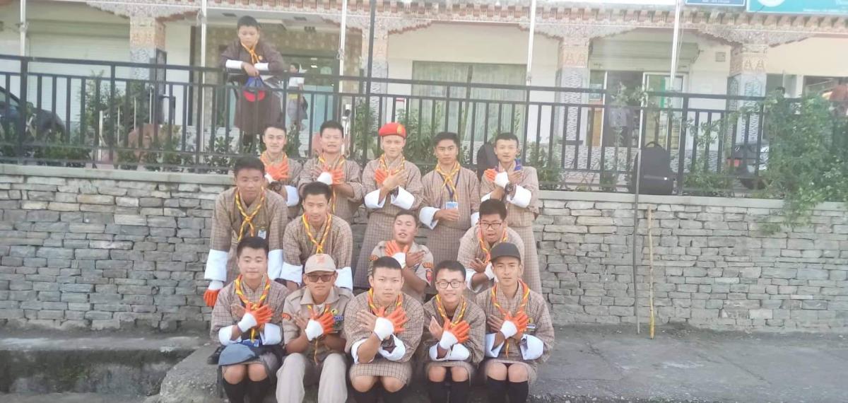 volunteer during visit of India's Prime Minister