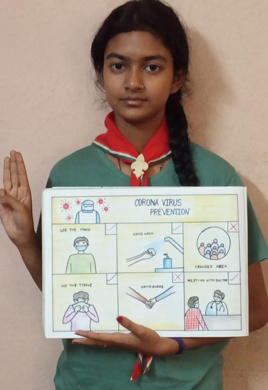 Poster making against coronavirus