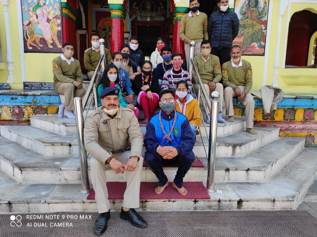 Gave Service At Temple 