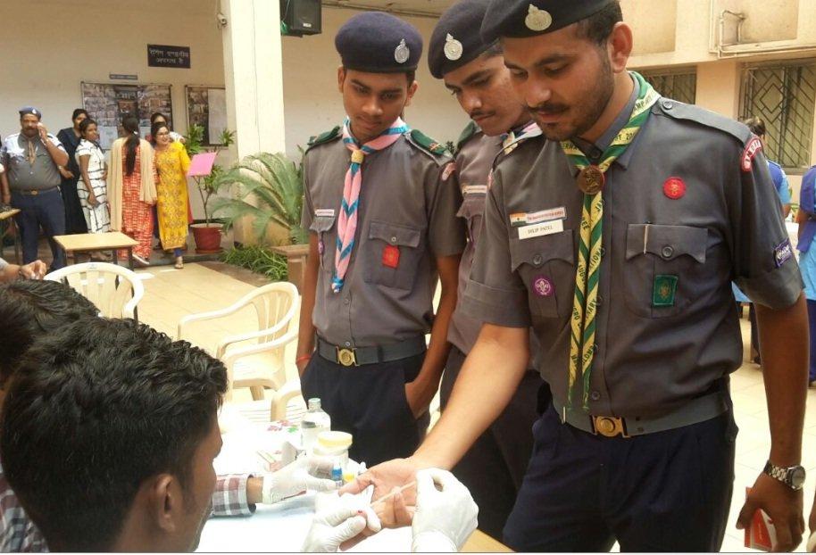 Service at Blood Donation Camp