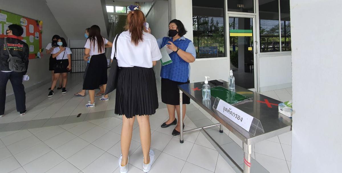 การปฏิบัติหน้าที่จุดคัดกรอง “ไวรัส Covid-19 “