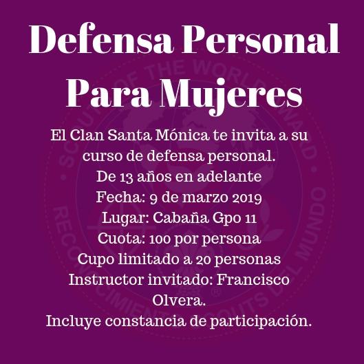 Curso de defensa personal para mujeres