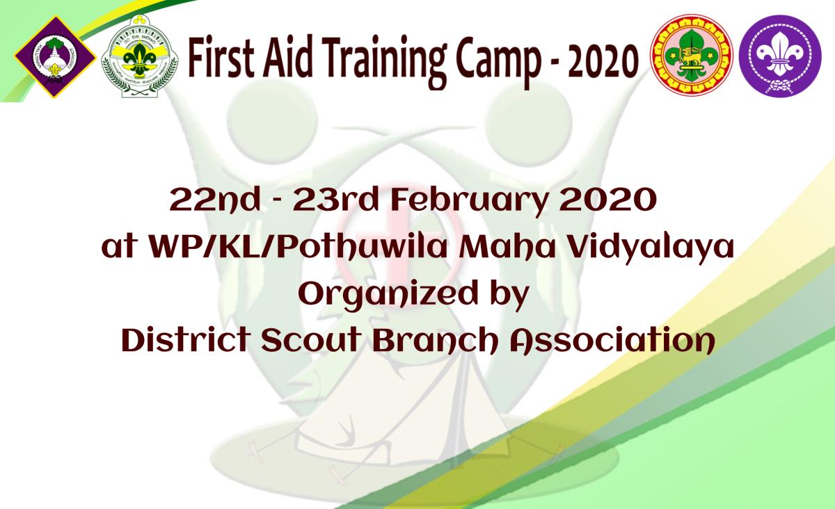 Kalutara District Scout First Aid Training Camp - 2020