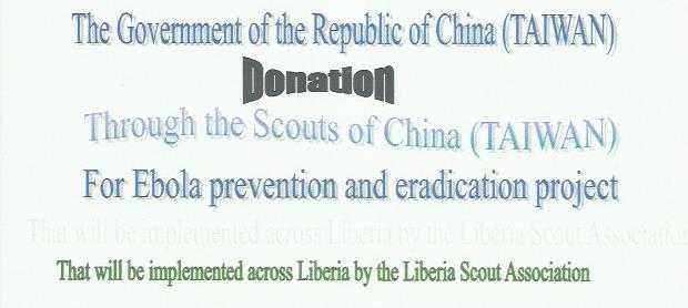 Donate to the Liberia Scout Association “wipe out Ebola Virus from Liberia” 