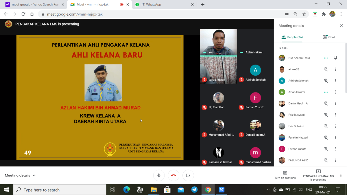 Online Crew Meeting
