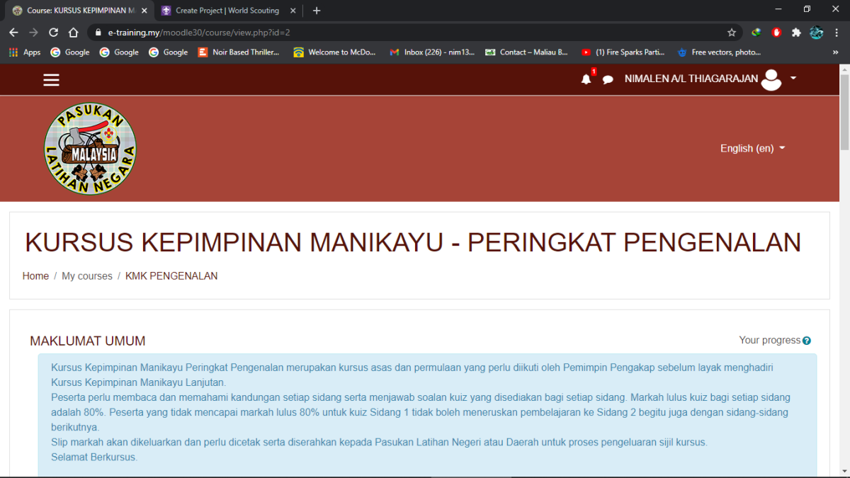 KURSUS KEPIMPINAN MANIKAYU - PERINGKAT PENGENALAN
