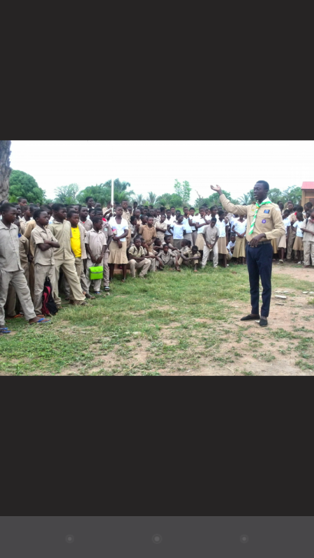 AFRICA SCOUT DAY: 2em journée de sensibilisation sur la fièvre Lassa et la méningite au collège Agbatitoè.sensibilisation sur la paix