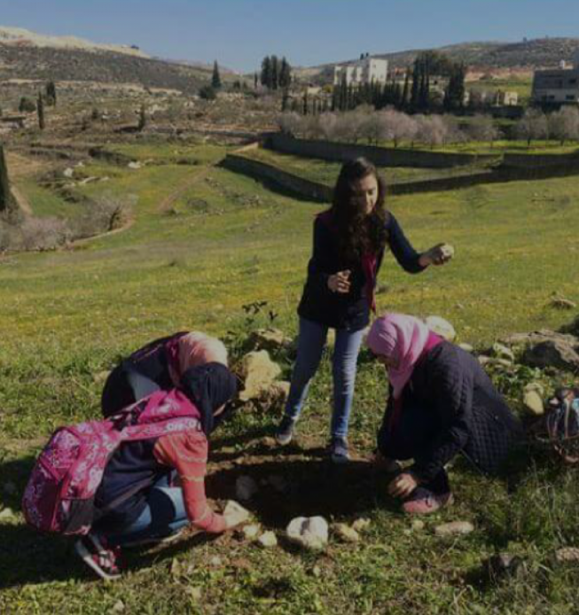 Zahret Al Madaen Palestinian Girl Scouts is taking a serious step toward environment by participating in (Go Green) Campaign
