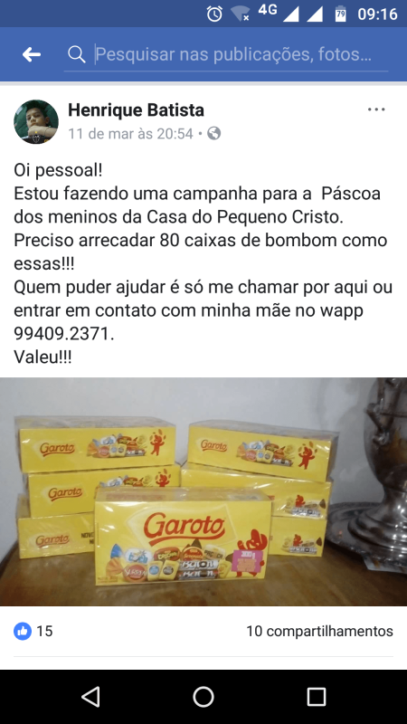 Uma Páscoa Mais Doce