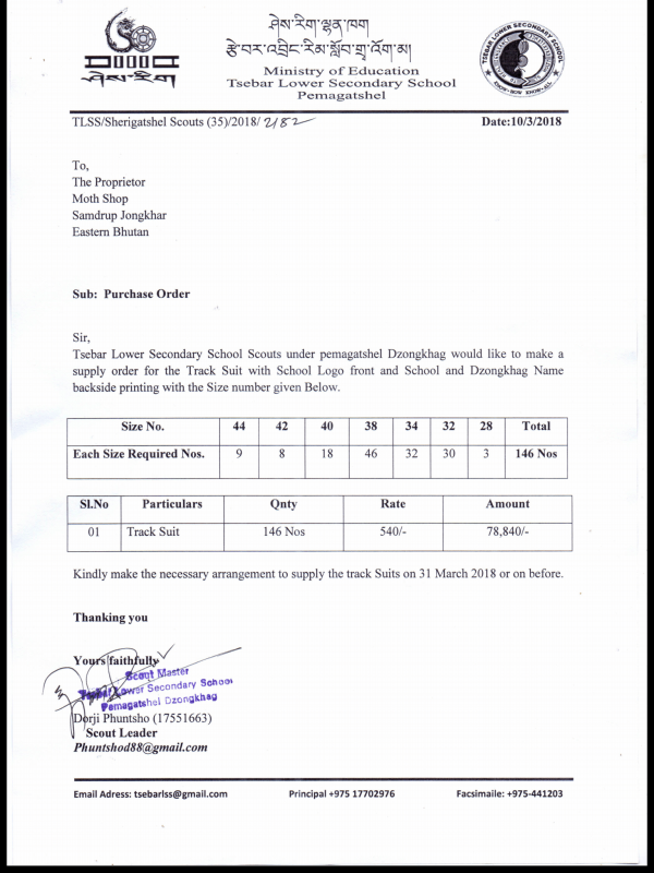 Scouts track suits ready now