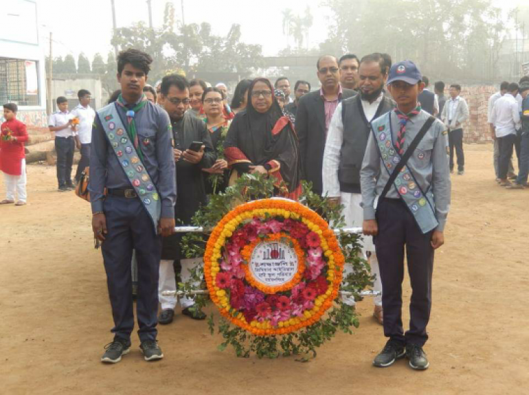 ভাষা শহীদদের প্রতি শ্রদ্ধাঞ্জলি 