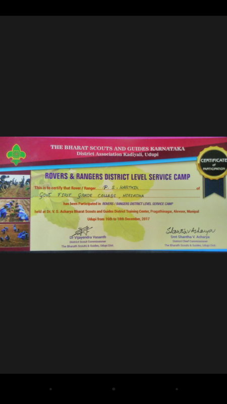 ROVERS & RANGERS DISTRICT LEVEL SERVICE CAMP